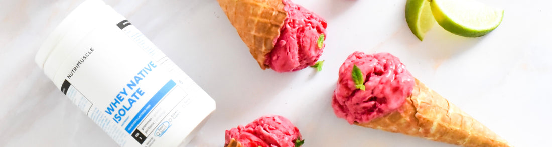 sorbet protéiné à la framboise