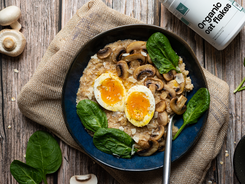 Porridge salé aux flocons d’avoine