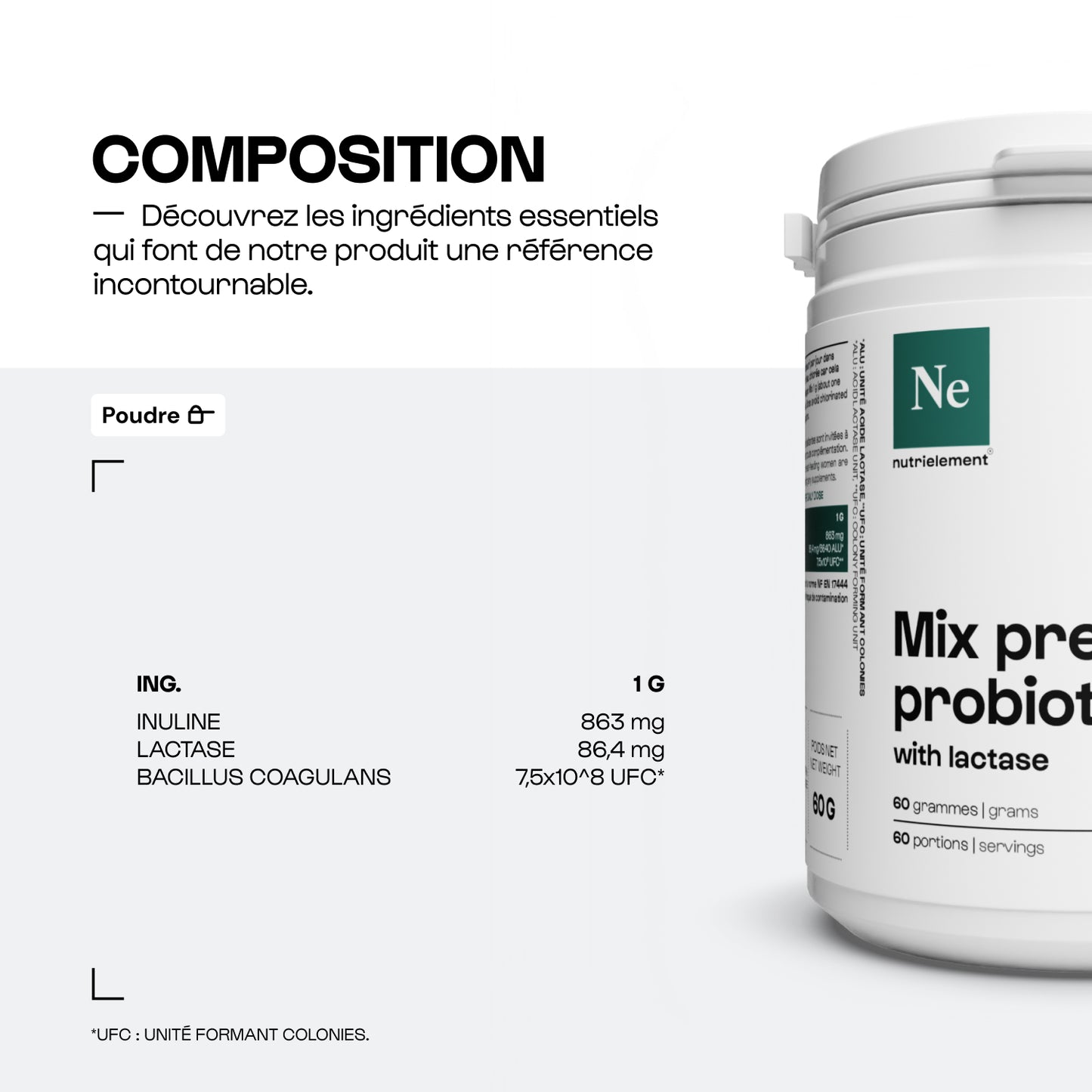 Mix pré & probiotiques