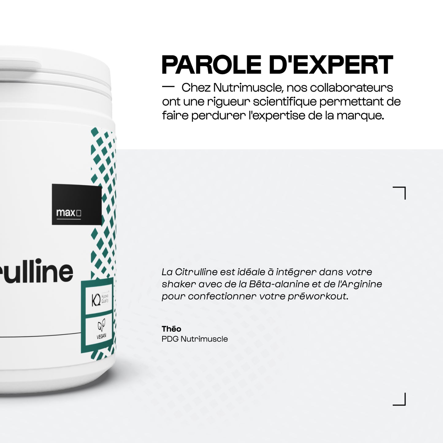 Citrulline (L-citrulline base) en gélules