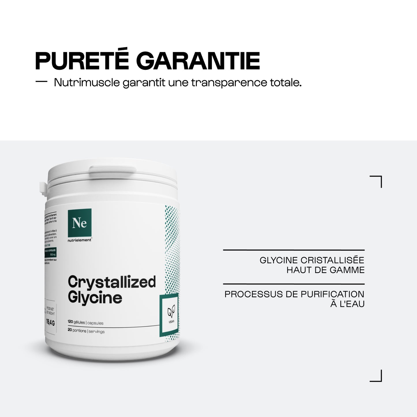 Glicina cristallizzata in capsule