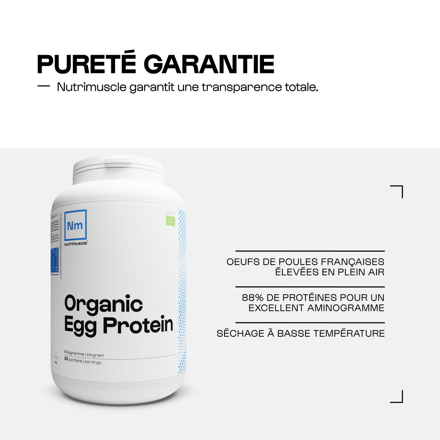 Proteina uovo organica