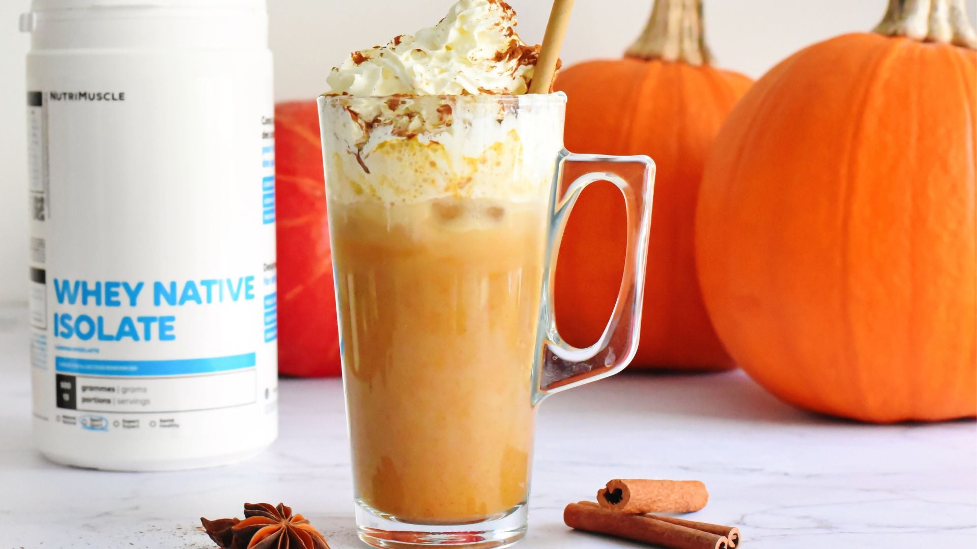 Pumpkin spice latte protéiné