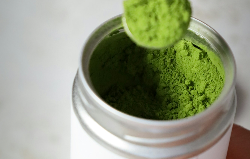 poudre de thé vert matcha