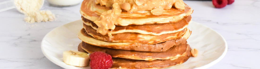 Ricetta: pancake proteici con burro di arachidi – Nutrimuscle