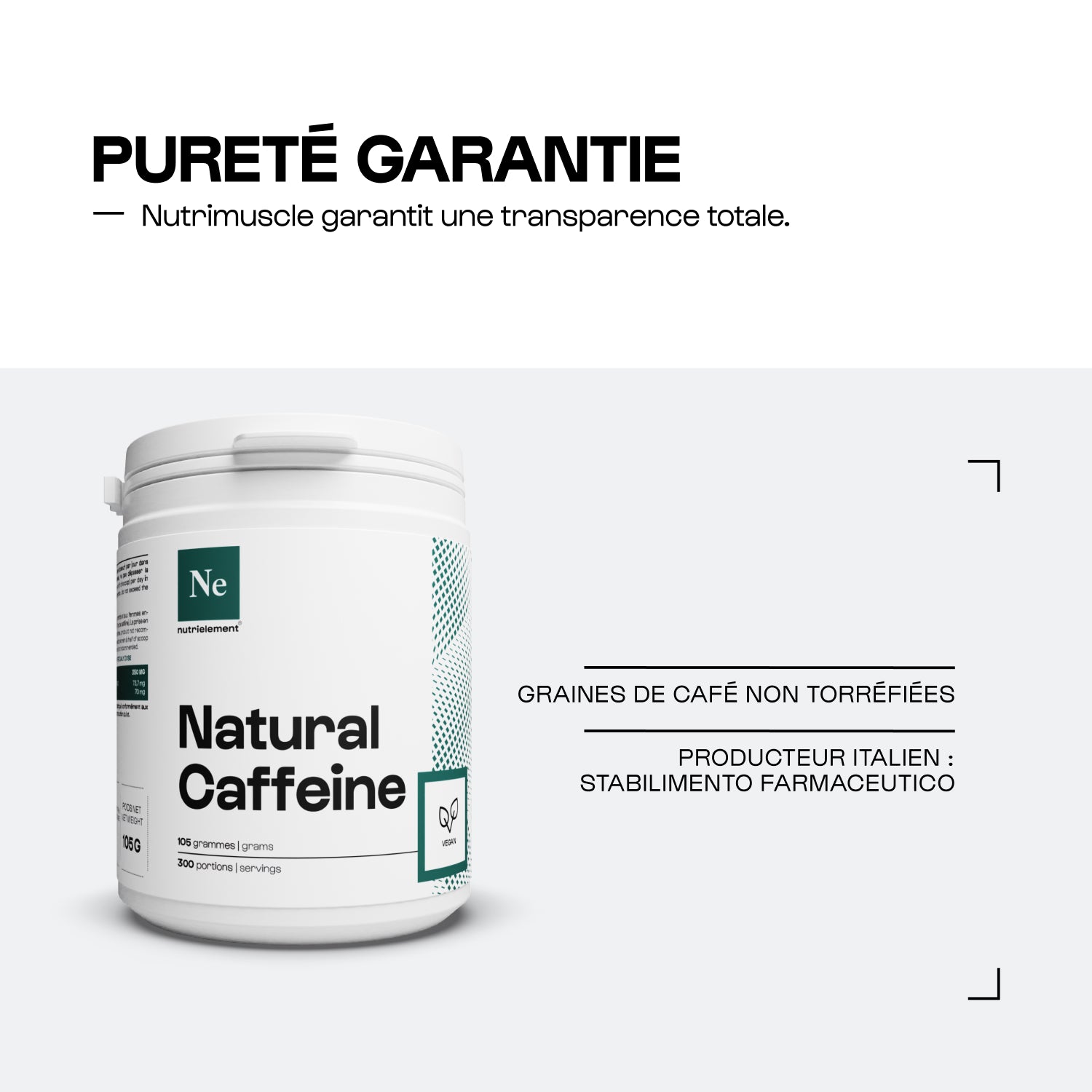 Caffeina naturale in polvere