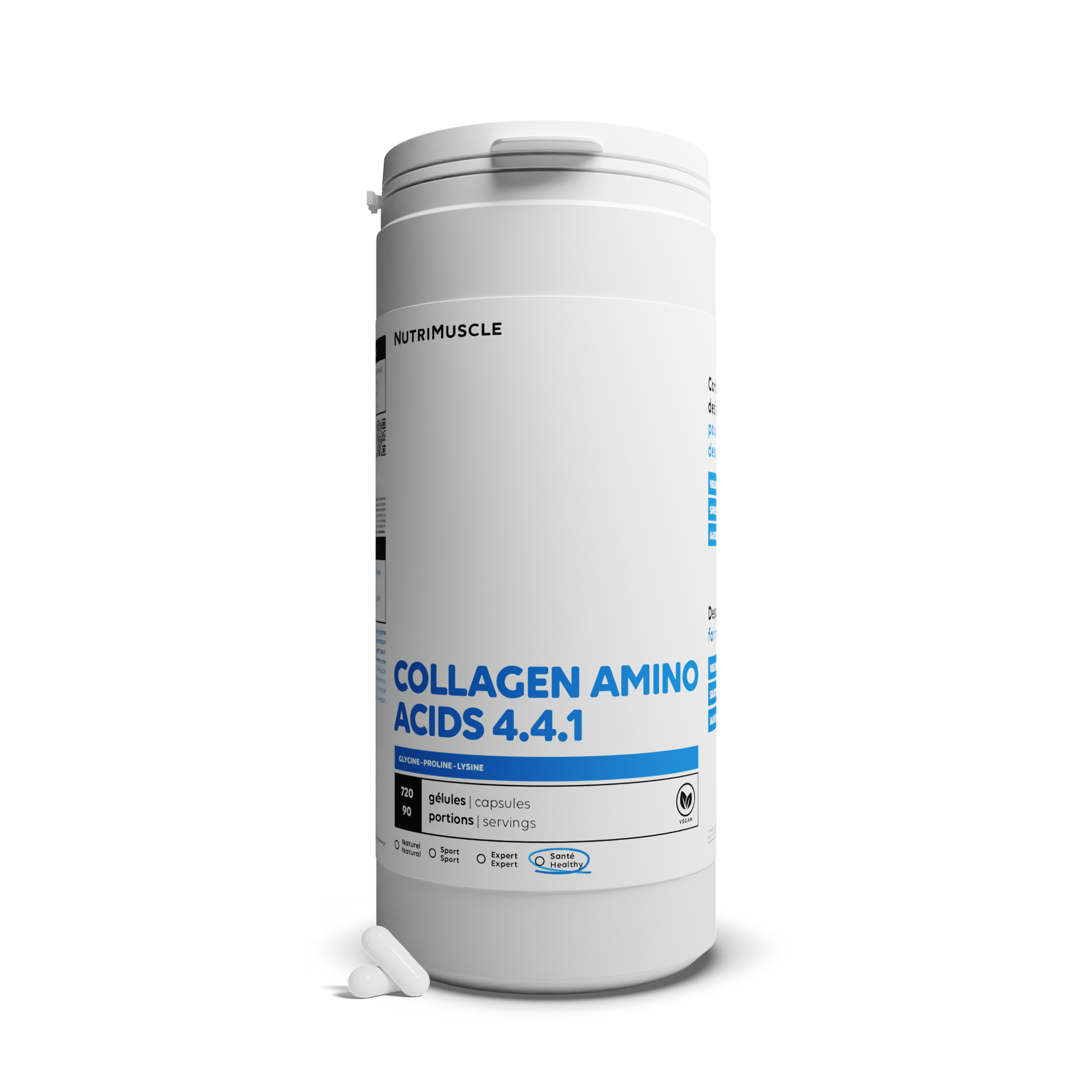 Un aminoacidi di collagene 4.4.1 in capsule