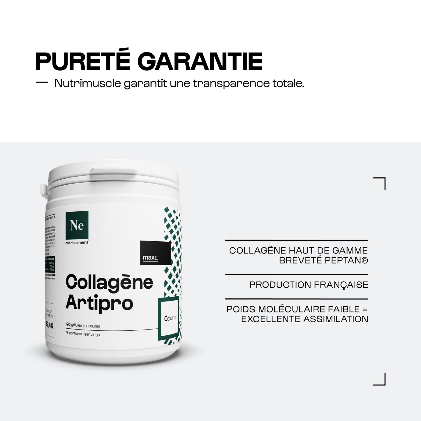 Collagene Peptide Peptan®ii (Colarx) in capsule