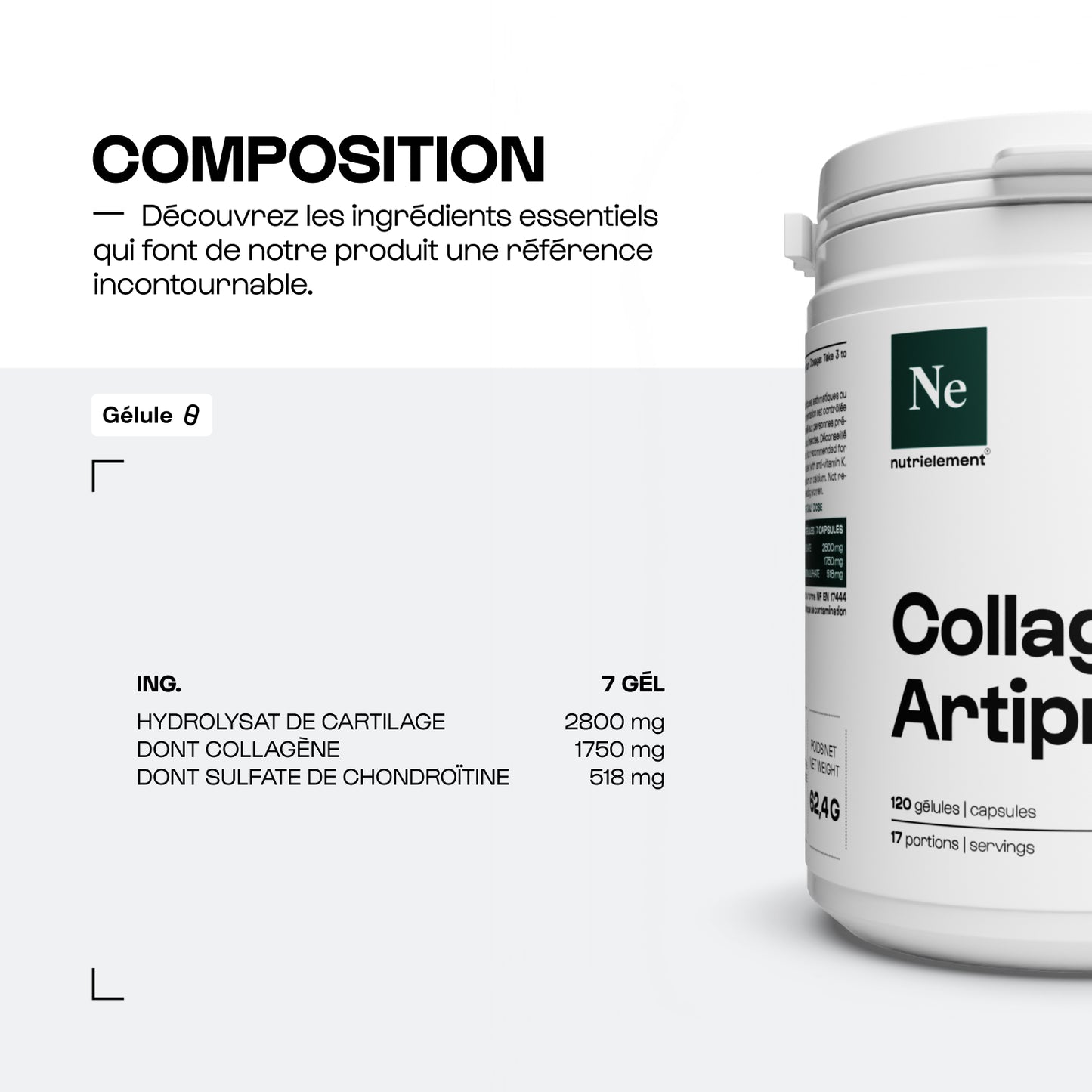 Collagene Peptide Peptan®ii (Colarx) in capsule