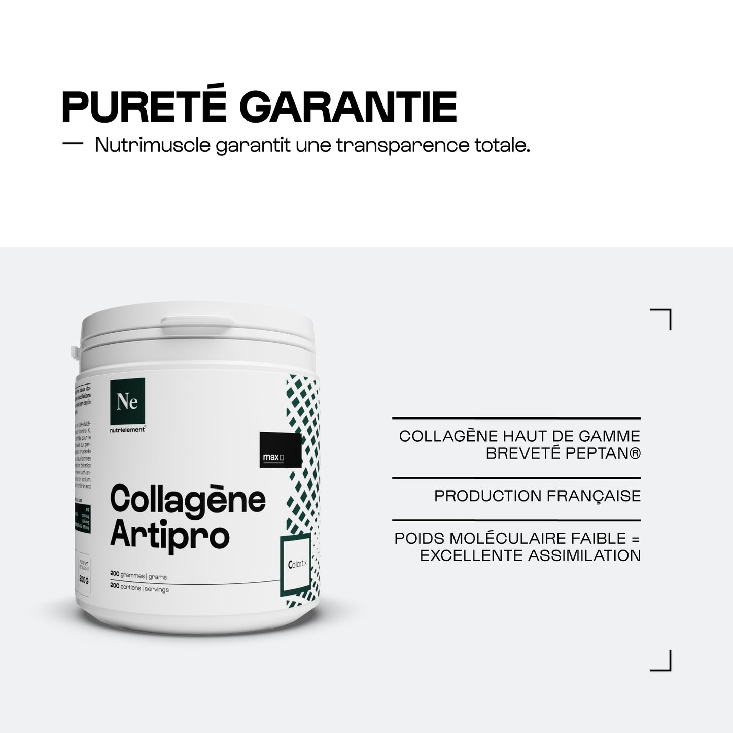 Peptide collagene peptan®ii (colartix) polvere