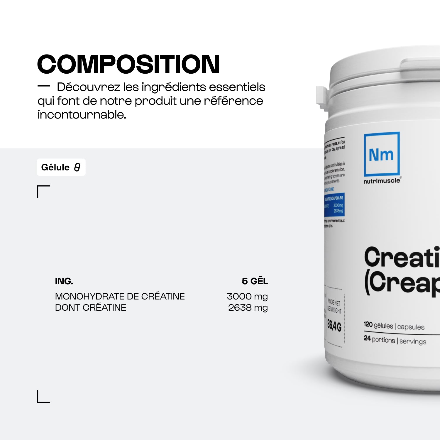 Créatine (Creapure®) en gélules