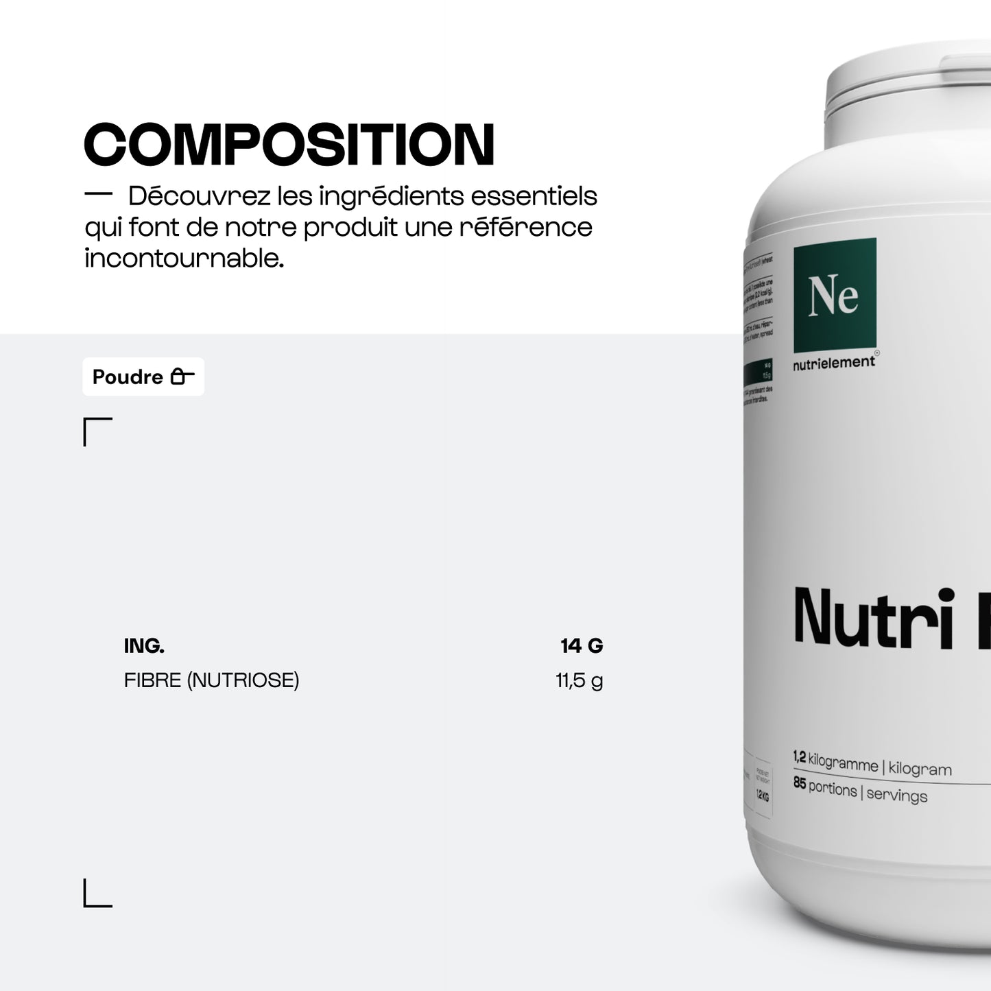 Nutrifibres en poudre