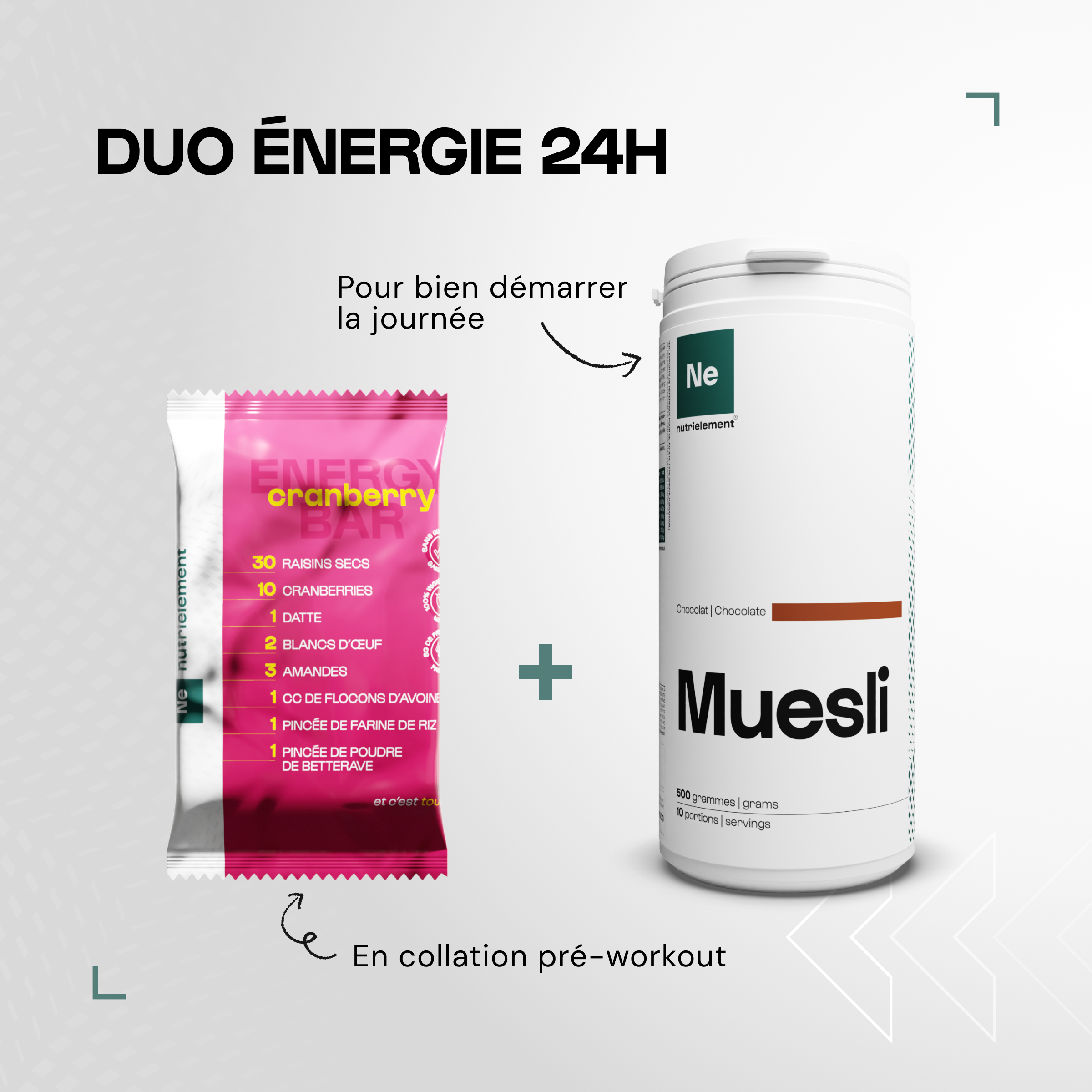 Barres Protéine & Energie - lot de 4