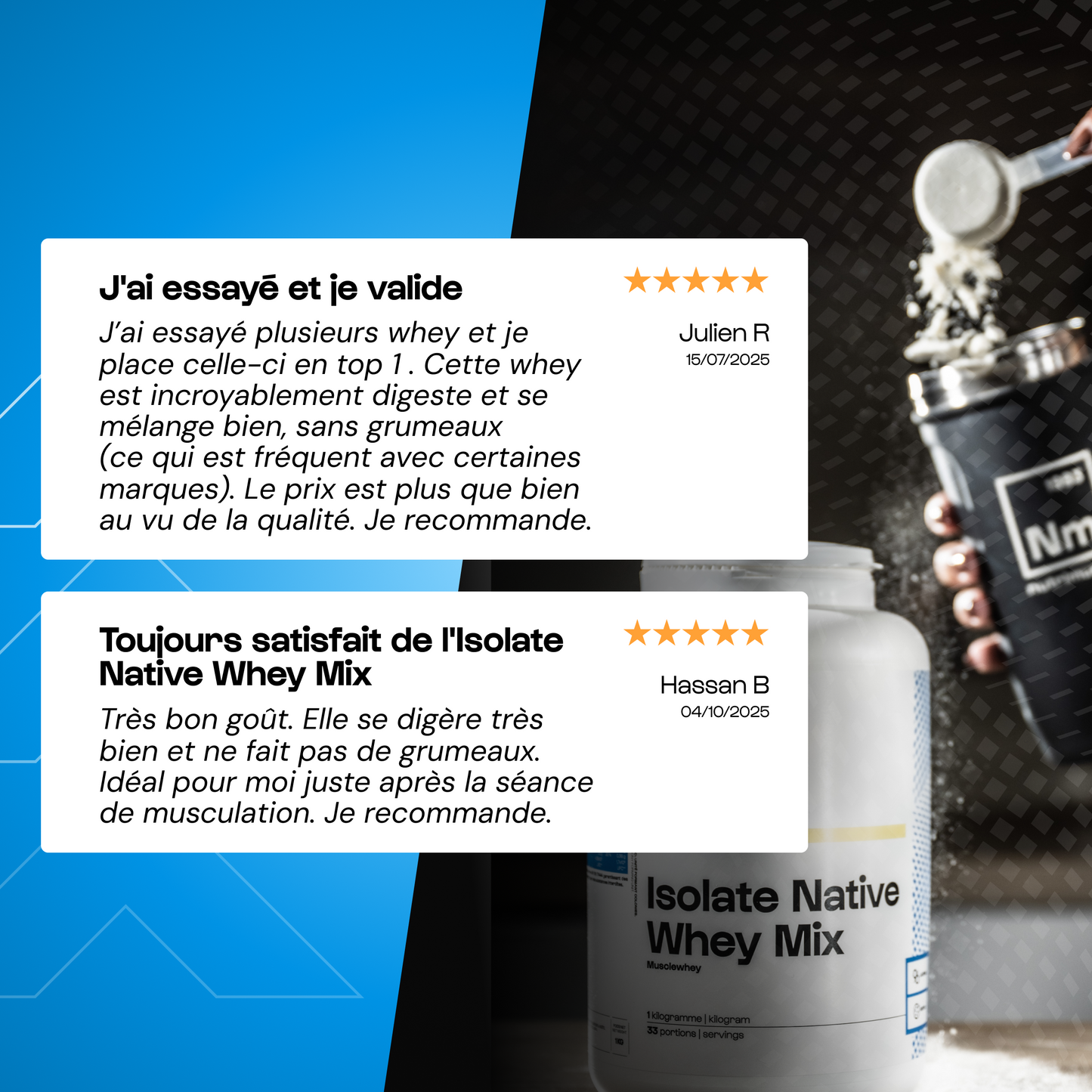 Isolate Native Whey Mix - Musclewhey