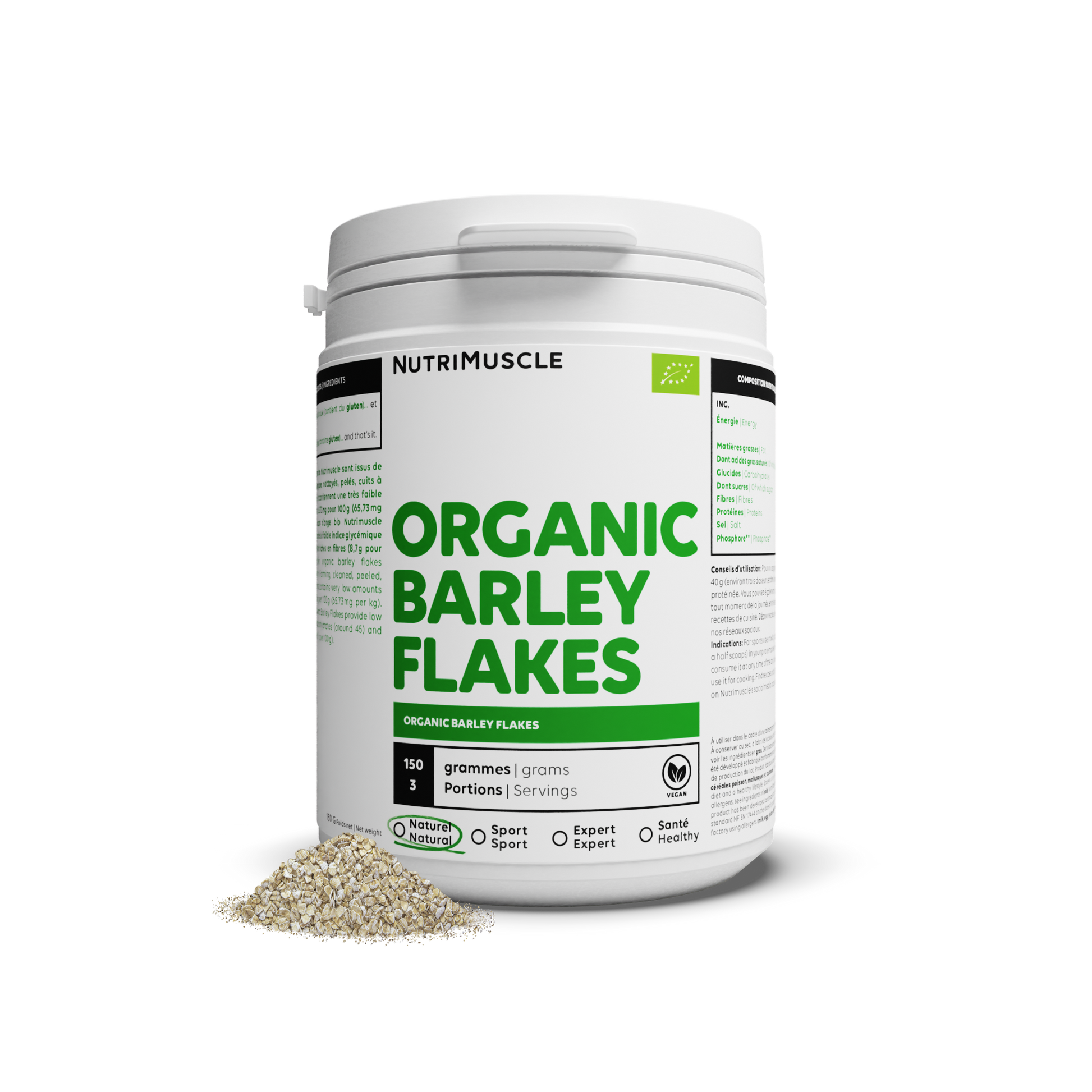 Faghi di orzo organico – Nutrimuscle