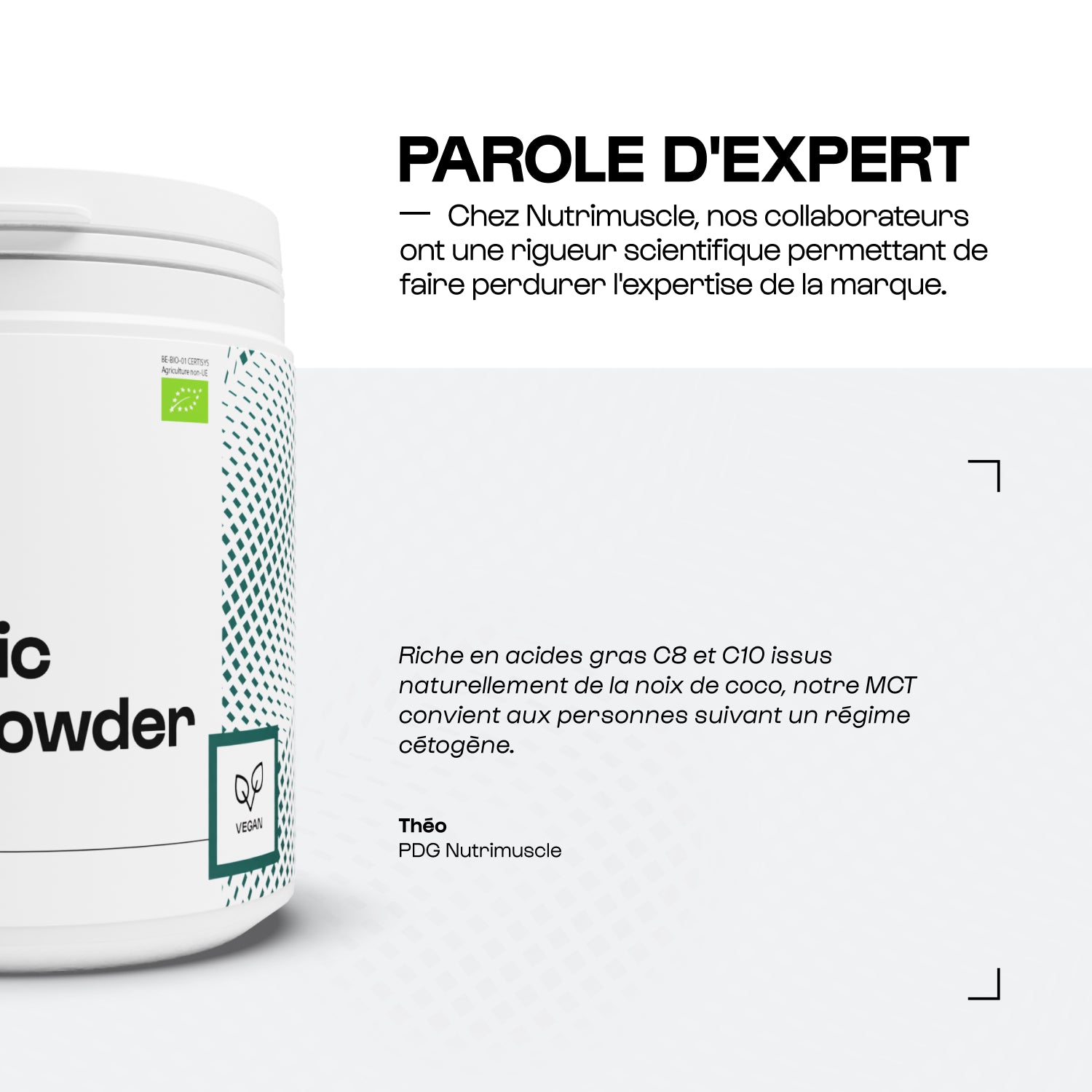 Polvere organica MCT