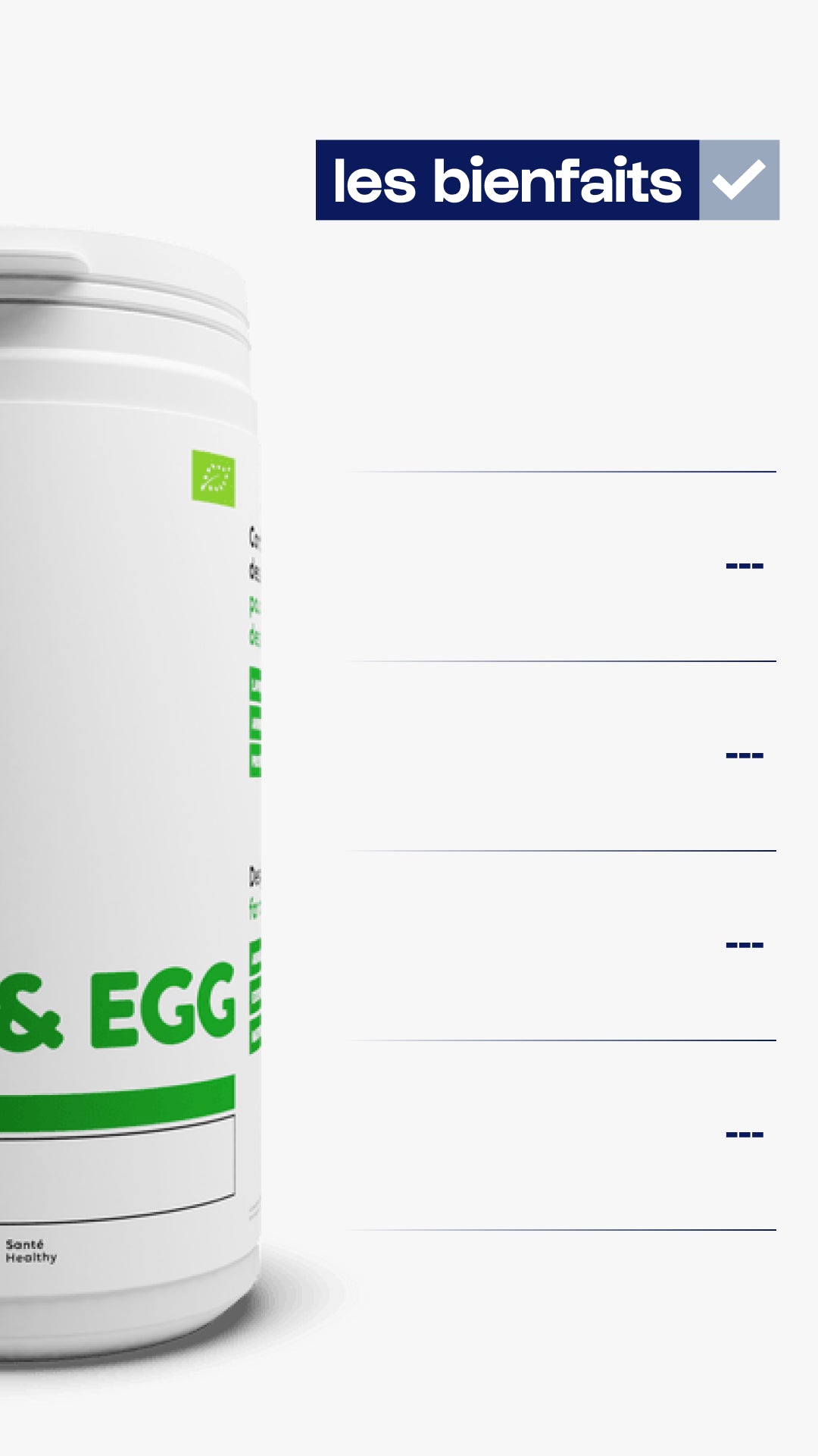 Latte biologico e uovo