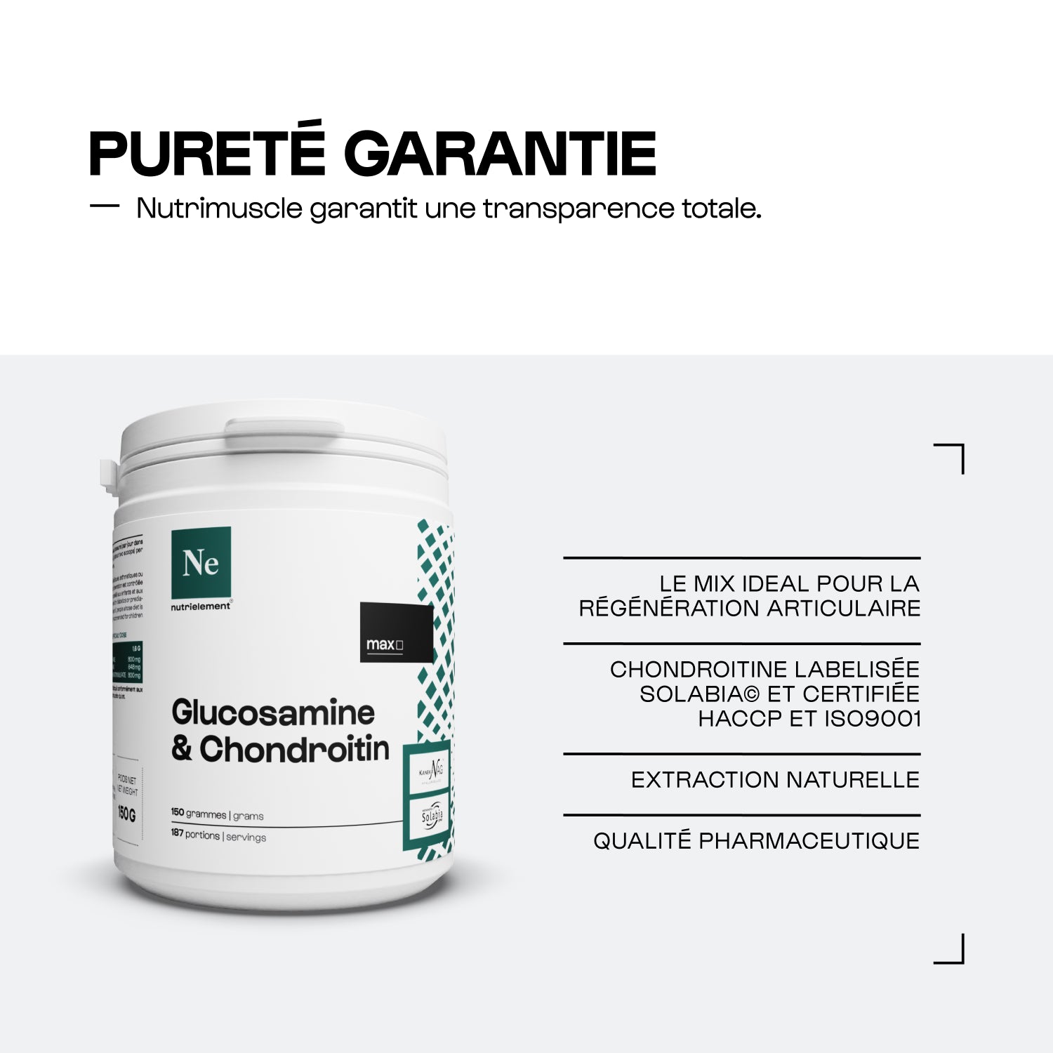 Mescola glucosamina + condroitina in polvere