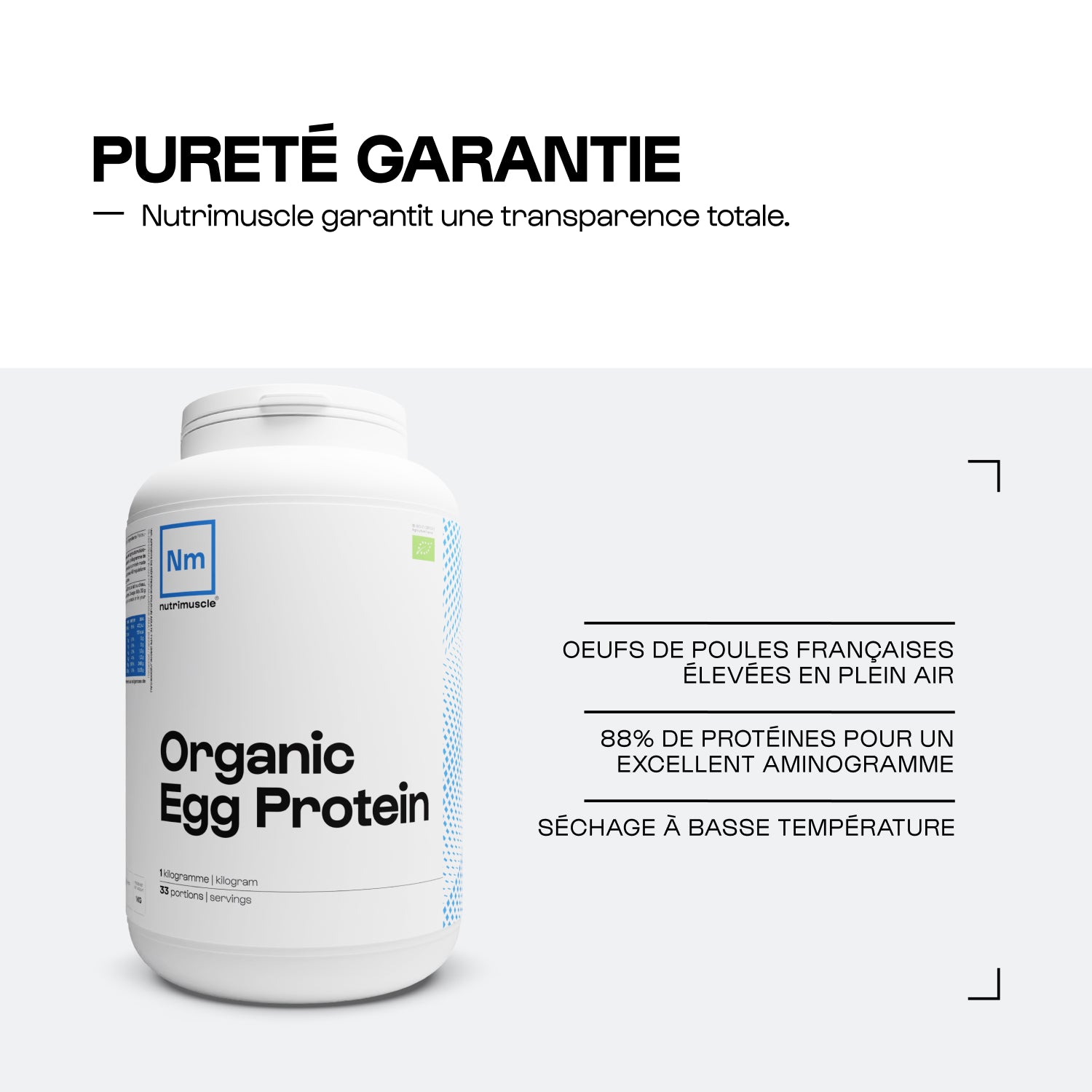 Proteina uovo organica