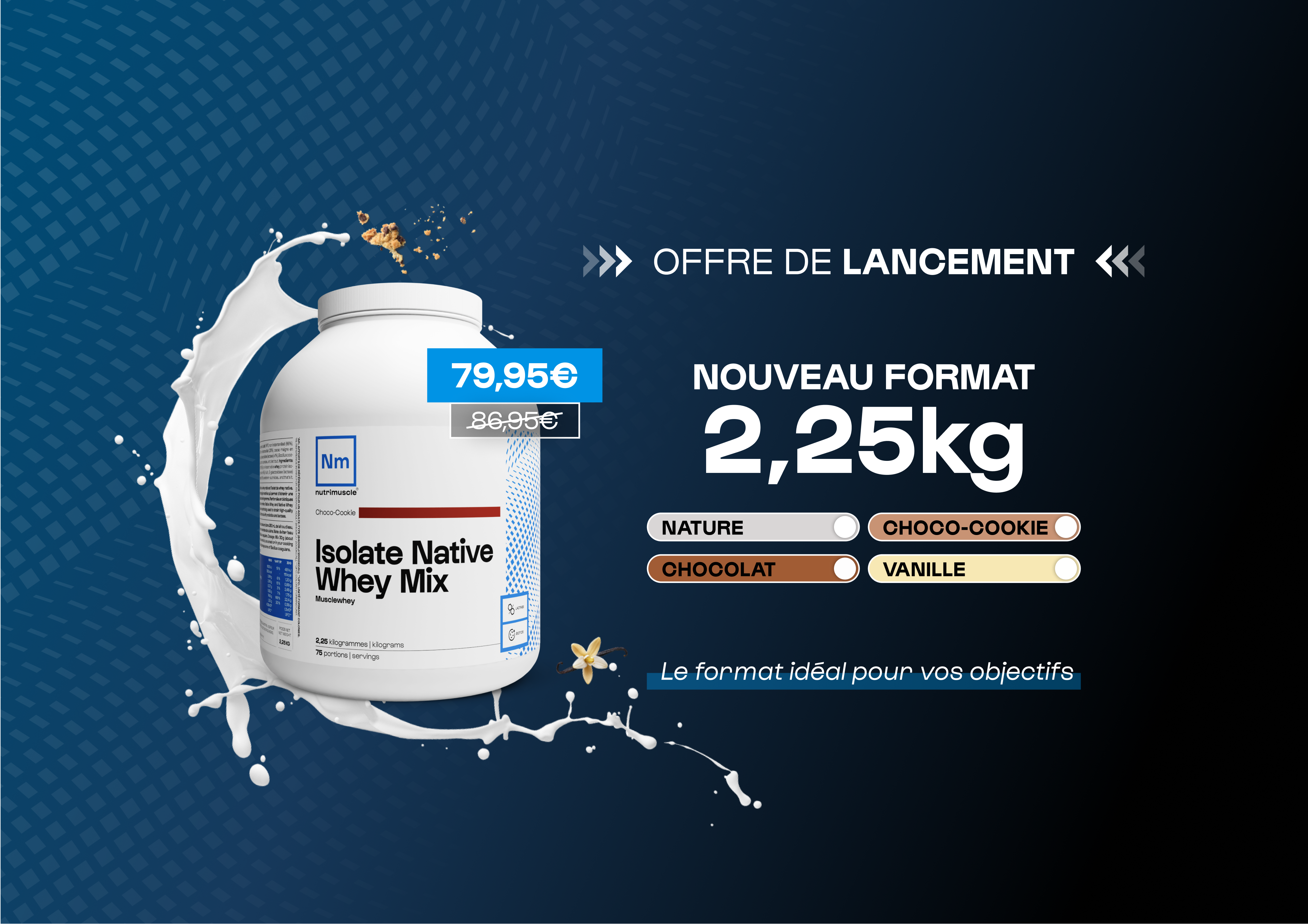 Your favorite proteins in a 2.25kg format