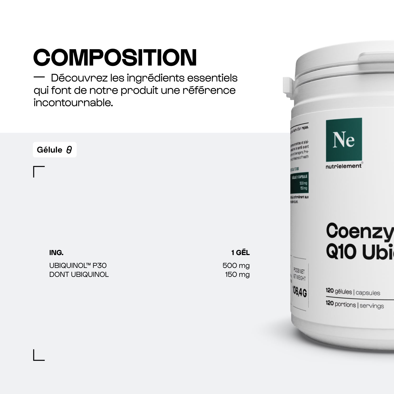 Ubiquinolo Q10 in capsule