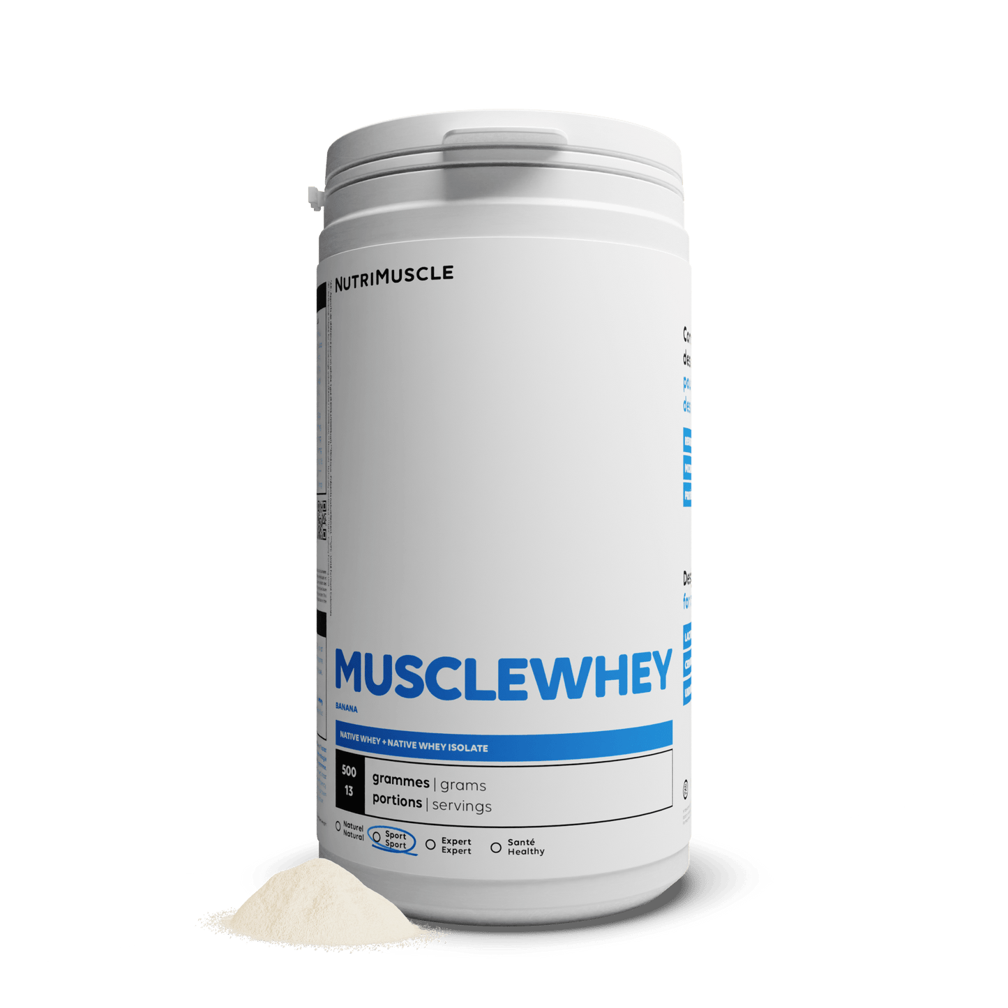 Nutrimuscle Protéines Banane / 500 g Musclewhey - Mix Protein